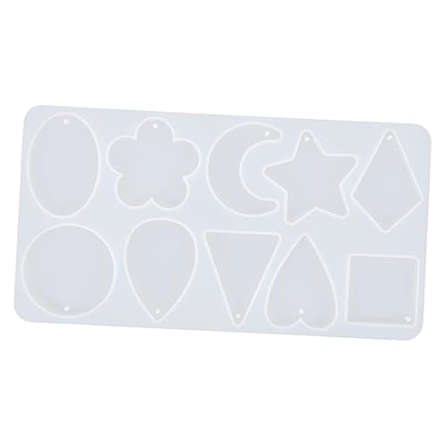 Holibanna Silikonform für Schmuck Anhänger Teilig Epoxidharz Ohrring Gießform DIY Wiederverwendbar Non Stick für Schlüsselanhänger und Accessoires Herstellung von Holibanna