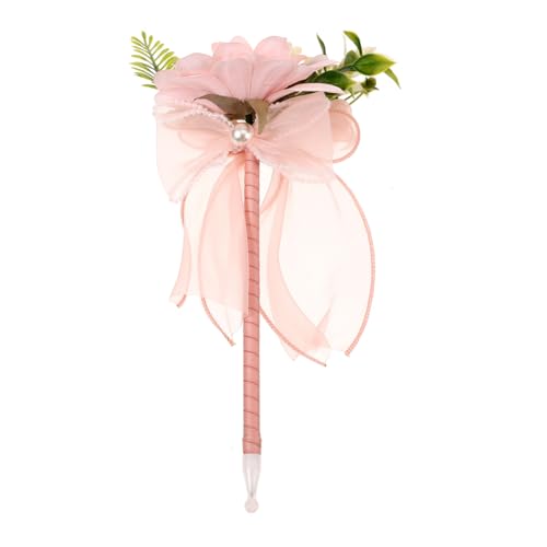 Holibanna Simulierter Blumenstraußstift Mutter groß Party Blumen- süß kugelschreiber Dekorativer Stift gefälschter Blumenstift Künstlicher Blumenstift Simulation Blumenstift Plastik Rosa von Holibanna