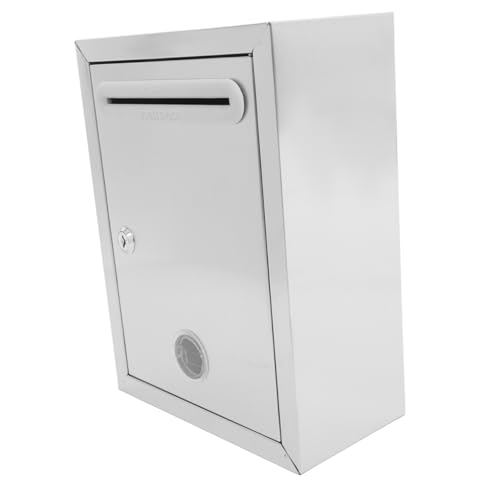 Holibanna Spendenbox mit Schloss Sichere Wandmontage Vorschlagsbox für Briefe Spenden und Abstimmungen Robuste Abschließbare Quittungsbox für Zuhause und Büro von Holibanna