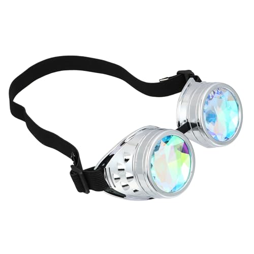 Holibanna Steampunk Brille mit Regenbogen kristalllinse Leichte PC fassung Verstellbares Elastisches Band Unisex Rave Party Brille für Festivals Cosplay und Dekoration Holibanna Steampunk Brille mit Regenbogen kristalllinse Leichte PC fassung Verstellbares Elastisches Band Unisex Rave Party Brille für Festivals Cosplay und Dekoration von Holibanna