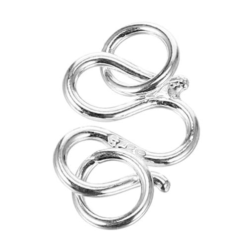 Holibanna Sterlingsilber Schmuckverschluss Mittelgroß mit Verbindungsring Robuster Armbandverschluss für DIY Halsketten und Schmuck Langlebiger Kettenverschluss für Verstellbare Armbänder Holibanna Sterlingsilber Schmuckverschluss Mittelgroß mit Verbindungsring Robuster Armbandverschluss für DIY Halsketten und Schmuck Langlebiger Kettenverschluss für Verstellbare Armbänder von Holibanna