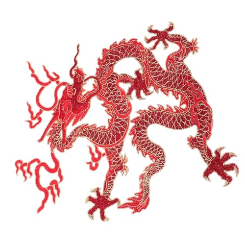 Holibanna Stoffmontage Dekoration Kleidung Aufnäher für Jeans Stolz Mit Drachen bestickte Aufnäher nähen gestickte Patches zum Aufbügeln gestickte Applikationen Glattes Polyestergarn von Holibanna