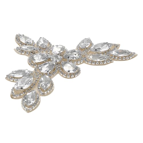 Holibanna Strass Bügelbilder Patch Weißer Marquise Schuh DIY Textil Applikation zum Aufbügeln für Kleidung Taschen Jeans Einfache Reparatur Kreative Verzierung Holibanna Strass Bügelbilder Patch Weißer Marquise Schuh DIY Textil Applikation zum Aufbügeln für Kleidung Taschen Jeans Einfache Reparatur Kreative Verzierung von Holibanna