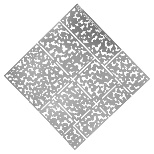 Holibanna Tarnmuster Schablone Farbige Camo DIY Sprühwerkzeuge für Malprojekte Malschablonen für Heimdekoration und Modellbau von Holibanna