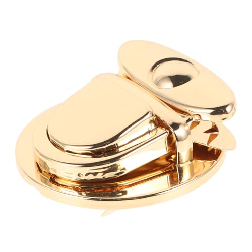 Holibanna Taschenknöpfe Taschenzubehör Gold Charme verriegeln sperren handtasche Tasche Drehverschluss DIY-Tuck-Locks Mall dekorative Mini-Verschlussriegel Daumenverschluss Geldbörse Metall von Holibanna