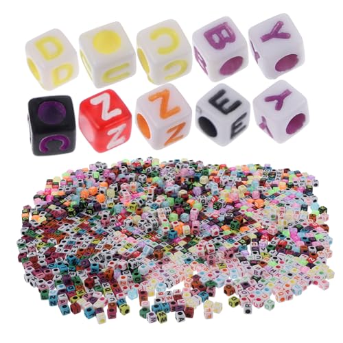 Holibanna Teiliges Acryl Buchstabenperlen Kleine Quadratische Buchstabenperlen zum Auffädeln für DIY Schmuckherstellung Armbänder Halsketten und Kreative Bastelprojekte Holibanna Teiliges Acryl Buchstabenperlen Kleine Quadratische Buchstabenperlen zum Auffädeln für DIY Schmuckherstellung Armbänder Halsketten und Kreative Bastelprojekte von Holibanna