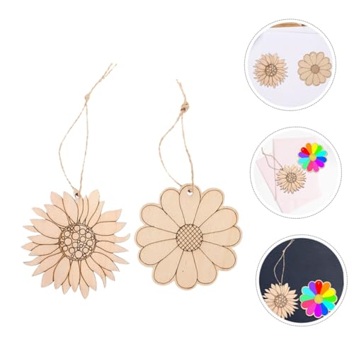 Holibanna Teiliges Holzblumen DIY Bastelprojekte Naturbelassene Sonnenblumen Kleine Blumen holzscheiben Glatt Geschliffen zum Bemalen und Dekorieren Sicher für Handarbeiten und Geschenke Holibanna Teiliges Holzblumen DIY Bastelprojekte Naturbelassene Sonnenblumen Kleine Blumen holzscheiben Glatt Geschliffen zum Bemalen und Dekorieren Sicher für Handarbeiten und Geschenke von Holibanna