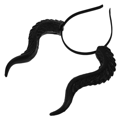 Holibanna Teufelshornstirnband Stirnband Mit Bösen Hörnern Prothetische Hörner Haarreifen Aus Plüschhorn Halloween-kopfschmuck Für Frauen Halloween Kostümzubehör Dämonenkostüm Plastik Black Holibanna Teufelshornstirnband Stirnband Mit Bösen Hörnern Prothetische Hörner Haarreifen Aus Plüschhorn Halloween-kopfschmuck Für Frauen Halloween Kostümzubehör Dämonenkostüm Plastik Black von Holibanna