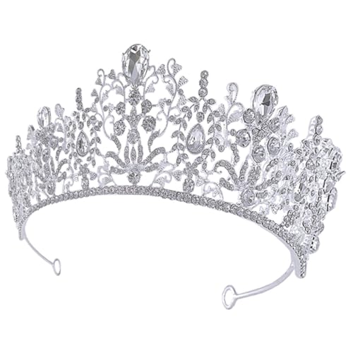 Holibanna Tiara Aus Strass Leichtes Haarschmuck Stirnband Für Hochzeiten Partys Und Besondere Anlässe Romantische Krone Für Damen Silberne Haaraccessoires von Holibanna