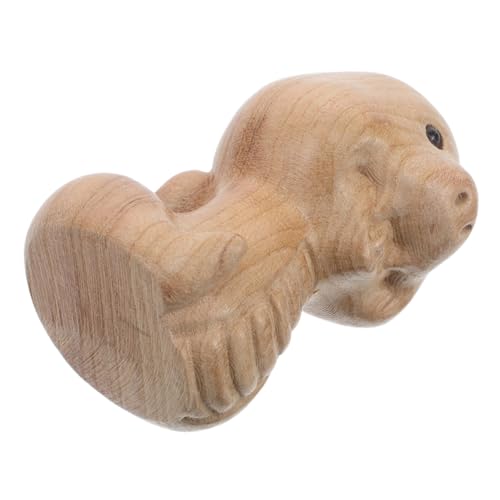 Holibanna Tierkreisschlangenpfirsichholzschnitzer Mini Vintage Schlangenstatue Schlangenskulptur Zum Frühlingsfest Schlangenskulptur Aus Holz Kleine Schlangenstatue Hölzern Khaki von Holibanna