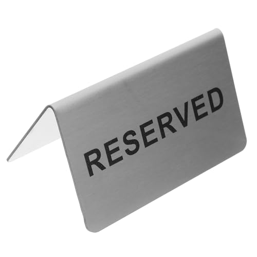 Holibanna Tischreservierungsschild aus Förmiges Schild für Restaurants Hochzeiten und Veranstaltungen Platzsparend und Langlebig Lesbarkeit für Gäste Stilvolles Design von Holibanna
