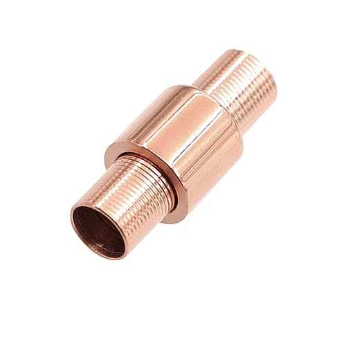 Holibanna Titanstahl Magnetverschluss für Armbänder DIY Schmuck Zubehör Roségold Stabiler Halt für Kordelschmuck Kompatibel mit Großen Europäischen Perlen von Holibanna