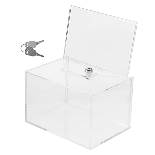 Holibanna Transparente Stimmzettelbox mit Schloss Abschließbare Spendenbox für Aktionen Vorschläge und Verlosungen Robustes Acrylmaterial für Büro Schule Holibanna Transparente Stimmzettelbox mit Schloss Abschließbare Spendenbox für Aktionen Vorschläge und Verlosungen Robustes Acrylmaterial für Büro Schule von Holibanna