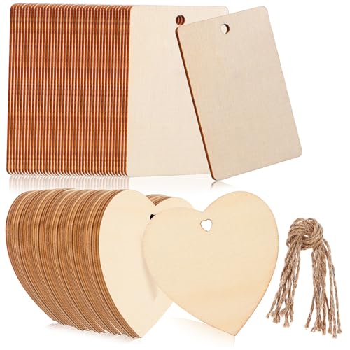 Holibanna Unbehandelte Holzherzen mit Juteschnur DIY Weihnachtsdeko Anhänger Robustes Naturholz für Baumschmuck Tischdeko Hochzeit Bastelideen Holibanna Unbehandelte Holzherzen mit Juteschnur DIY Weihnachtsdeko Anhänger Robustes Naturholz für Baumschmuck Tischdeko Hochzeit Bastelideen von Holibanna