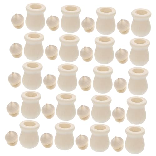 Holibanna Unbemalte Holzgläser für DIY Bastelprojekte Kreative Spielzeughandhäuschen zur Dekoration und Unterhaltung für Kunst und Bildung Holibanna Unbemalte Holzgläser für DIY Bastelprojekte Kreative Spielzeughandhäuschen zur Dekoration und Unterhaltung für Kunst und Bildung von Holibanna