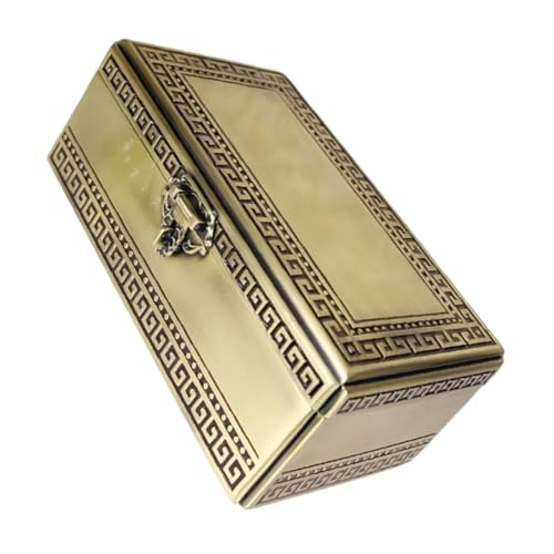 Holibanna Vintage Metall Schmuckbox mit Sicherem Verschluss Kleine Schatzkiste im Antiken Bronze-look Retro Aufbewahrungsbox für Ringe Halsketten Ohrringe Praktischer Schmuckorganizer für Holibanna Vintage Metall Schmuckbox mit Sicherem Verschluss Kleine Schatzkiste im Antiken Bronze-look Retro Aufbewahrungsbox für Ringe Halsketten Ohrringe Praktischer Schmuckorganizer für von Holibanna