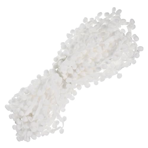 Holibanna Vorhang Wollspitze Vorhänge Fransenbesatz Pom-pom-fransen Trimmen Quastenverkleidung Fransenband Mit Quaste Polyester Vorhangverkleidungen Party Nähen Groß Trimmt Acrylgarn Weiß von Holibanna