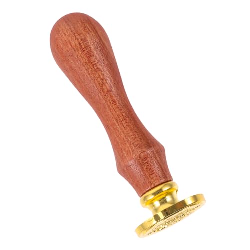 Holibanna Wachssiegelstempel mit Holzgriff Individueller Metallstempel für Einladungen Umschläge und Dekoration Vintage Stil für Hochzeiten und Langlebige von Holibanna