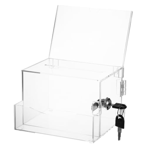 Holibanna Wahlurne Abschließbar Transparente Abstimmungsbox mit Großer Öffnung Spendenbox für Vorschläge und Leicht zu Beobachten Robuste und Langlebige Holibanna Wahlurne Abschließbar Transparente Abstimmungsbox mit Großer Öffnung Spendenbox für Vorschläge und Leicht zu Beobachten Robuste und Langlebige von Holibanna