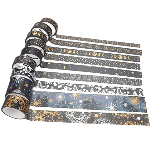Holibanna Washi Klebeband Satz 9 Rollen Selbstgemacht Scrapbook Klebebänder Papierbänder für Handkonto Sterne und Mond Muster Dekoration für Tagebücher und Kunsthandwerk Holibanna Washi Klebeband Satz 9 Rollen Selbstgemacht Scrapbook Klebebänder Papierbänder für Handkonto Sterne und Mond Muster Dekoration für Tagebücher und Kunsthandwerk von Holibanna