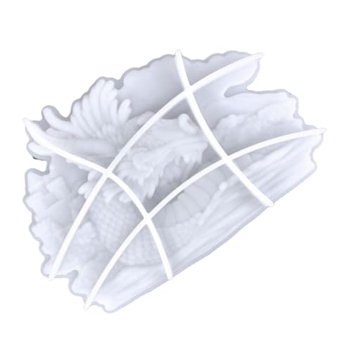 Holibanna Wasserhahnanhänger Fondant Schlüssel Party dekorative Drachenform geformt Gussform Silikonform für Harz Harz-Silikonform Formen aus Epoxidharz Gießform aus Silikon Kieselgel Weiß von Holibanna