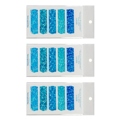 Holibanna Wasserwellen Aufkleber 45 Blatt Selbstklebend Scrapbooking Materialien für Kalender Selbstgemacht Basteln Holibanna Wasserwellen Aufkleber 45 Blatt Selbstklebend Scrapbooking Materialien für Kalender Selbstgemacht Basteln von Holibanna