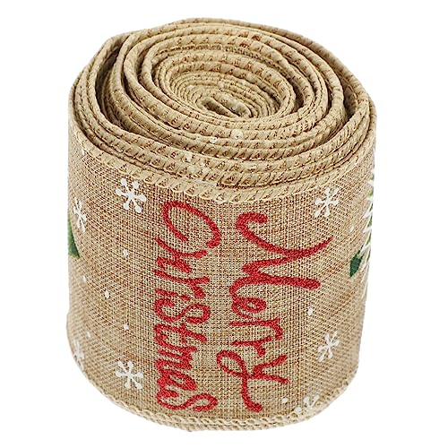 Holibanna Weihnachtliches Geschenkband mit Glatter Oberfläche Langlebigem Druck DIY Bastelband für Geschenkverpackung Weihnachtsbaumdeko und Kreative Festdekoration Holibanna Weihnachtliches Geschenkband mit Glatter Oberfläche Langlebigem Druck DIY Bastelband für Geschenkverpackung Weihnachtsbaumdeko und Kreative Festdekoration von Holibanna