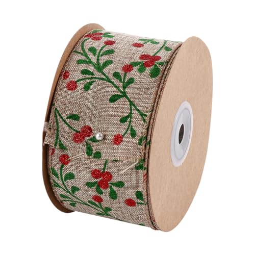 Holibanna Weihnachtsband mit Klassischem Muster Breites Geschenkband für Geschenkverpackung Bastelband für Weihnachtsbaumdekoration Scrapbooking Party und Festdekoration Holibanna Weihnachtsband mit Klassischem Muster Breites Geschenkband für Geschenkverpackung Bastelband für Weihnachtsbaumdekoration Scrapbooking Party und Festdekoration von Holibanna