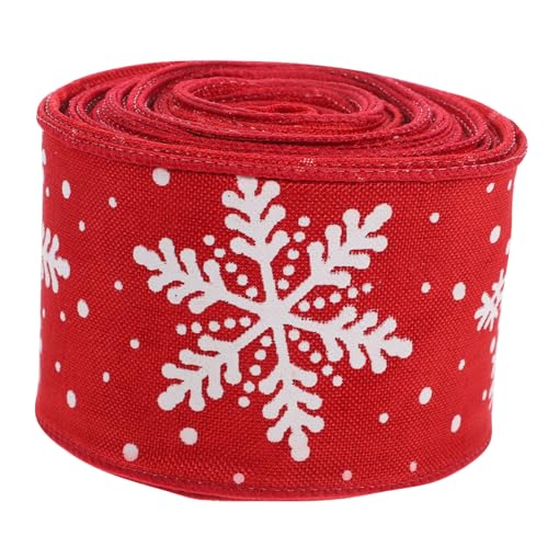 Holibanna Weihnachtsband mit Schneeflocken Vielseitiges Dekoband für und DIY Projekte für Hochzeiten und Festliche Anlässe Hochwertige Verarbeitung Schöne Weihnachtsfarben Holibanna Weihnachtsband mit Schneeflocken Vielseitiges Dekoband für und DIY Projekte für Hochzeiten und Festliche Anlässe Hochwertige Verarbeitung Schöne Weihnachtsfarben von Holibanna