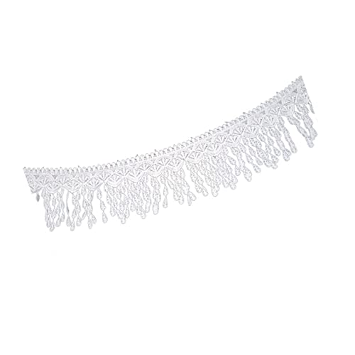 Holibanna Weiße Spitzenborte mit Quasten Stoffzubehör für DIY Kleidungsdekoration Nähen Applikationen Brautkleider Bastelarbeiten Weicher Langlebiger Besatz Holibanna Weiße Spitzenborte mit Quasten Stoffzubehör für DIY Kleidungsdekoration Nähen Applikationen Brautkleider Bastelarbeiten Weicher Langlebiger Besatz von Holibanna