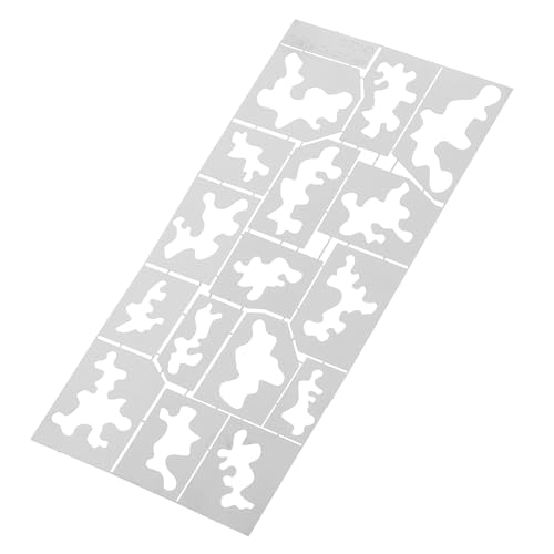 Holibanna Wiederverwendbare Schablonen für Militärmuster Stanzbleche für Diy Modellbau und Scrapbooking Einfach zu Reinigende und Vielseitige Malvorlage für Holzprojekte und Bastelarbeiten von Holibanna