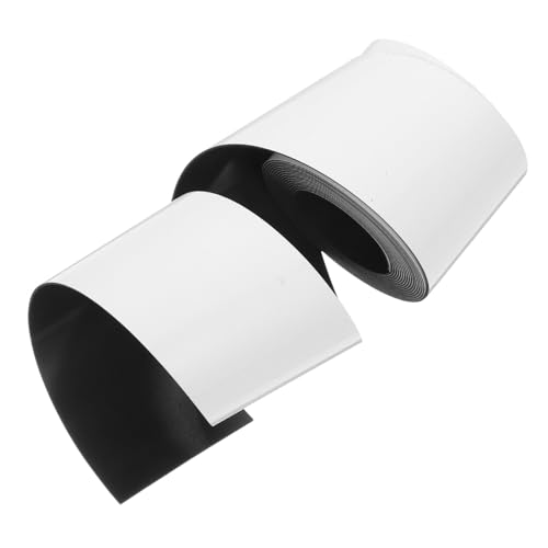Holibanna Wiederverwendbare Weiße Magnetische Etiketten Beschreibbar Abwischbar Wiederverwendbar für Whiteboards Kühlschränke Lagerbehälter Vielseitige DIY Magnetstreifen aus Gummi pet von Holibanna