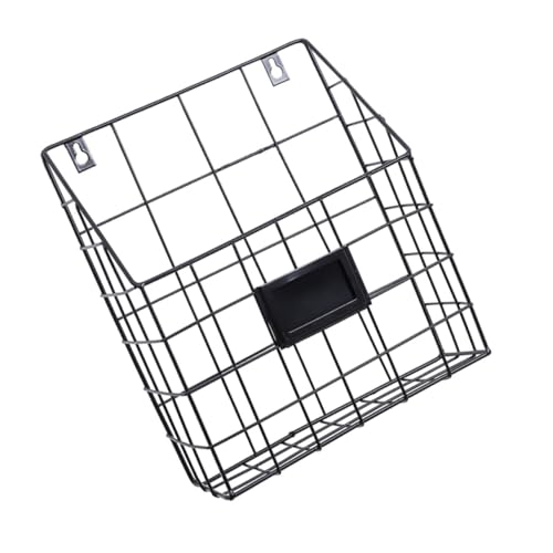 Holibanna Zeitschriftenregal Aufbewahrung von Zeitungsständern Zeitschriftenhalter an der Wand Wandregal für Zeitschriften Zeitungsständer Tisch Magazinbehälter Eisen Black von Holibanna