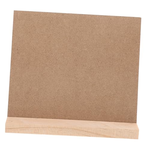 Holibanna doppelseitige Schreibtafel Name Schreibtisch kleine Memotafel erste Hochzeit Tabelle Message Board Tisch-Memo-Board Erinnerungstafel kleine Tafel MDF Light Brown von Holibanna