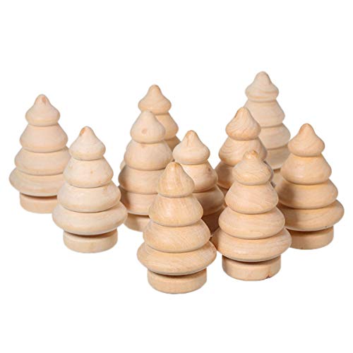 Holibanna unvollendete Holzpflock Puppen Weihnachten Holz Handwerk Formen Schneemann Baum Eicheln Ornamente 20-TLG Holibanna unvollendete Holzpflock Puppen Weihnachten Holz Handwerk Formen Schneemann Baum Eicheln Ornamente 20-TLG von Holibanna
