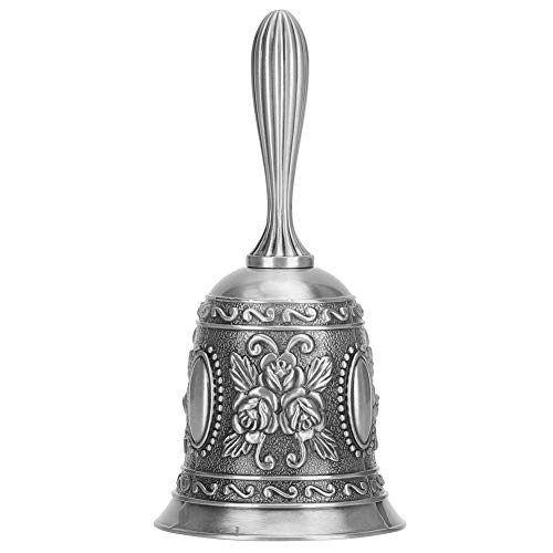 Bar Handbell Erinnerung Glocken Sie Vintage Zinklegierung laut klare Klang für den Dinnerraum Klassen Bar Service Dekoration 5.3 x 11,5 cm von Holigie