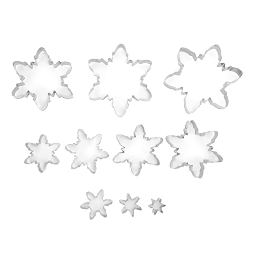 Holigie 10 PCS Christmas Snowflake Biscuits Stainless Steel Biscuit 3D Cake Cutters Holigie 10 PCS Christmas Snowflake Biscuits Stainless Steel Biscuit 3D Cake Cutters von Holigie