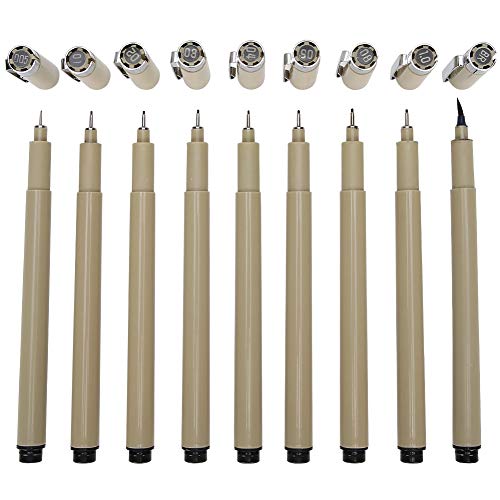 Holigie Fineliner -Stifte Set professionelle Zeichnung Tinte Stifte Nicht -Designer -Nadel -Fineline -Stifte zum Skizzieren von Büro Schreiben von Kunststoff schwarz 9pcs 005 bis Holigie Fineliner -Stifte Set professionelle Zeichnung Tinte Stifte Nicht -Designer -Nadel -Fineline -Stifte zum Skizzieren von Büro Schreiben von Kunststoff schwarz 9pcs 005 bis von Holigie
