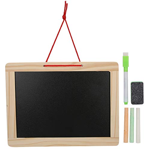 Kinder hölzerne doppelseitige hängende Magnetschreibende Zeichnungsbrett Bildungsspielzeug für Kinder Kleinkinder lernen Kunst basteln Holz Material kleiner Größe 27.4x20,5 cm Kinder hölzerne doppelseitige hängende Magnetschreibende Zeichnungsbrett Bildungsspielzeug für Kinder Kleinkinder lernen Kunst basteln Holz Material kleiner Größe 27.4x20,5 cm von Holigie