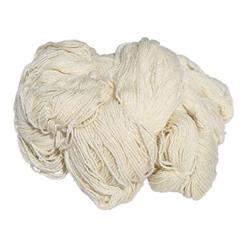 Hollert Schafwolle - Schurwolle Strickgarn versch. Farben 1000g Naturwolle Farbe Weiß von Hollert