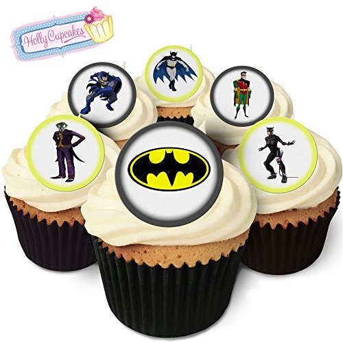Holly Cupcakes 24 Wunderschöne essbare Kuchendekorationen: Batman Holly Cupcakes 24 Wunderschöne essbare Kuchendekorationen: Batman von Holly Cupcakes