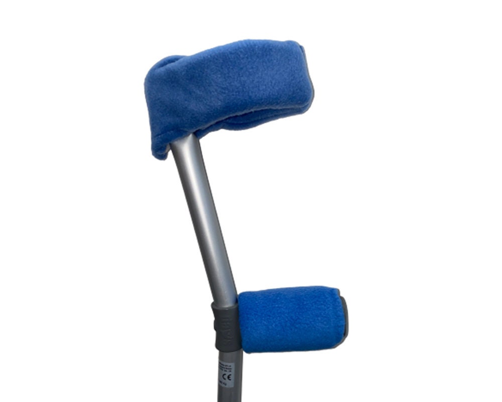 Blaue Krücke Arm Abdeckungen Ärmel Manschetten Ellenbogen Krücken Pads - Komplettes Set von HollyandBerry