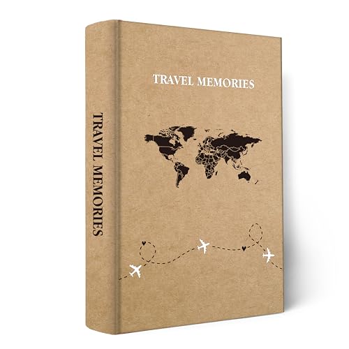 Holoary Fotoalbum, 10 x 15 cm, 300 Fotos, 3 Bilder pro Seite, 300 Taschen 10,2 x 15,2 cm, mit Platz zum Schreiben, Kraftpapiereinband, Reisedesign, Weltkarte, Abenteuer, Urlaub, Reise-Fotoalbum Holoary Fotoalbum, 10 x 15 cm, 300 Fotos, 3 Bilder pro Seite, 300 Taschen 10,2 x 15,2 cm, mit Platz zum Schreiben, Kraftpapiereinband, Reisedesign, Weltkarte, Abenteuer, Urlaub, Reise-Fotoalbum von Holoary
