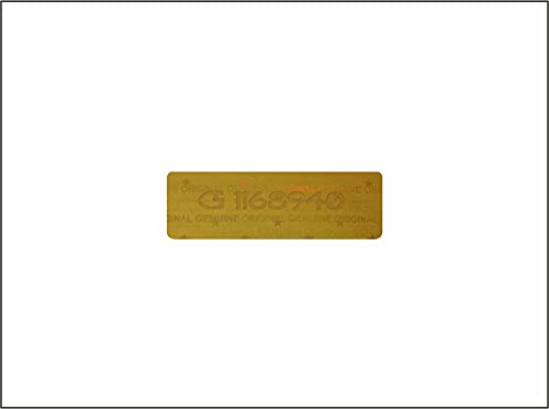 Holomarks 125 St. Gold Hologramm Etiketten mit Seriennummern, Garantie Siegel Aufkleber 30x10mm von Holomarks