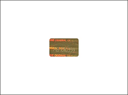 Holomarks 200 St. Gold Hologramm Etiketten mit Seriennummern, Garantie Siegel Aufkleber 16x10mm von Holomarks