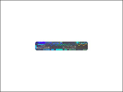 Holomarks 250 St. High Security Hologramm Etiketten mit Seriennummern, Garantie Siegel Aufkleber 30x5mm von Holomarks