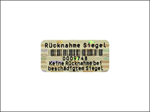 Holomarks 250 St. Rücknahmesiegel Gold Hologramm Etiketten Siegel Sicherheitsaufkleber 32x15mm Holomarks 250 St. Rücknahmesiegel Gold Hologramm Etiketten Siegel Sicherheitsaufkleber 32x15mm von Holomarks