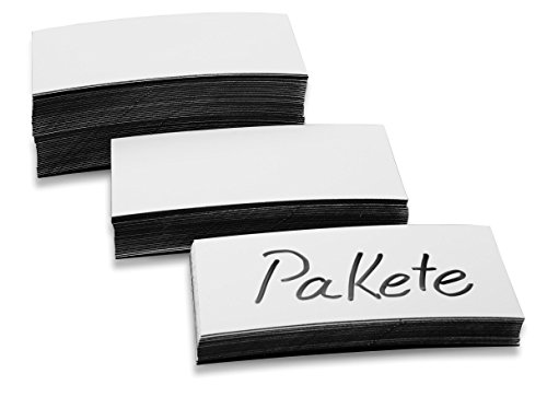 magnetoplan Magnet-Etiketten, wei, 30 x 100 x 0,6 mm VE = 1 von magnetoplan