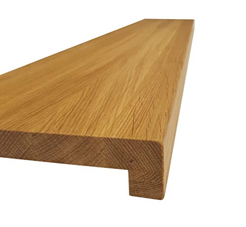 Holz-Projekt-Summer Fensterbank Eiche Massivholz Treppenstufe Renovierungsstufe Trittstufe Maßanfertigung (30 x 130cm, Oberfläche unbehandelt) von Holz-Projekt-Summer