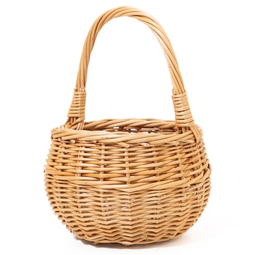 HolzFee Weidenkorb Körbchen Osterkörbchen, Blumenkörbchen, Auswahl (15 cm) von Holzfee